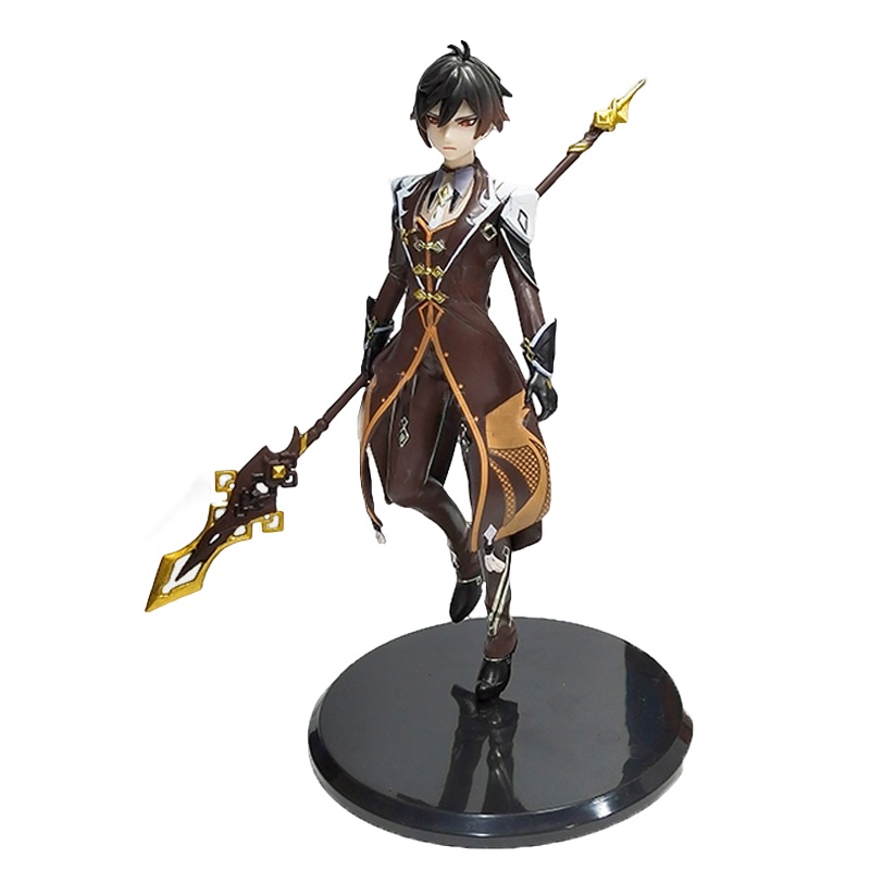 Genshin Impact Zhongli Xiao Anime Figure Game Peripherals Patung Manga Yasha PVC Action Figurine Mainan Model Koleksi