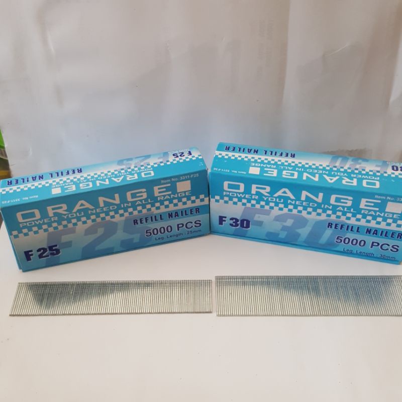 

ORANGE Isi Staples Tembak Angin F25-F30 || Tersedia Ukuran