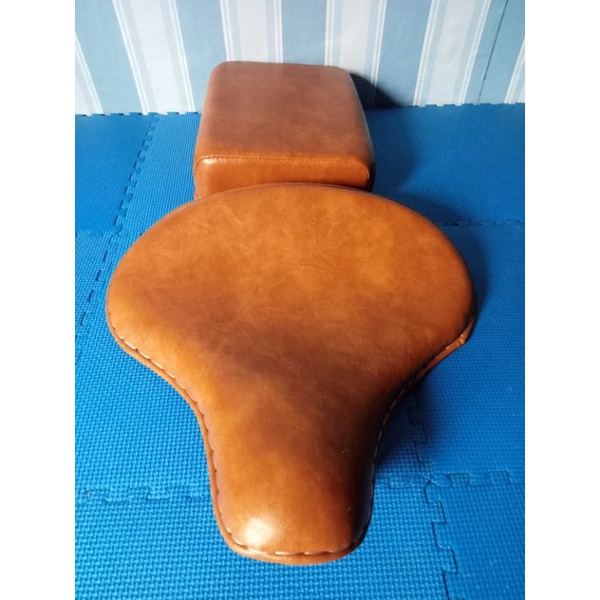 Jok motor dobbel seat custoum,jok custoum,jok chopper,jok klasik,jok depan belakang,jok boncengan,jo