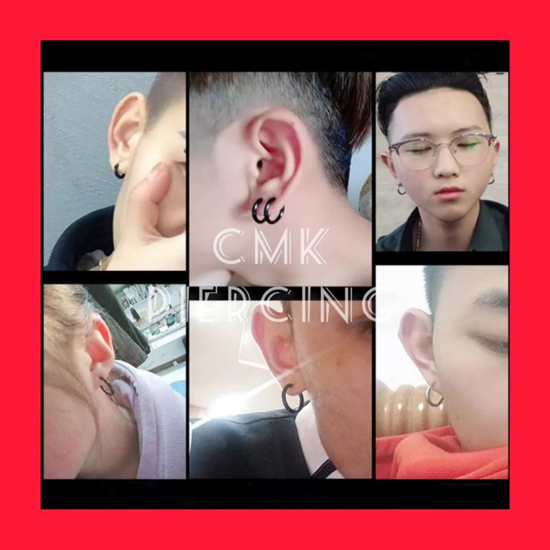 1pcs Anting  Hoop Jepit Tanpa Tindik Pria Dan Wanita Ala Korea