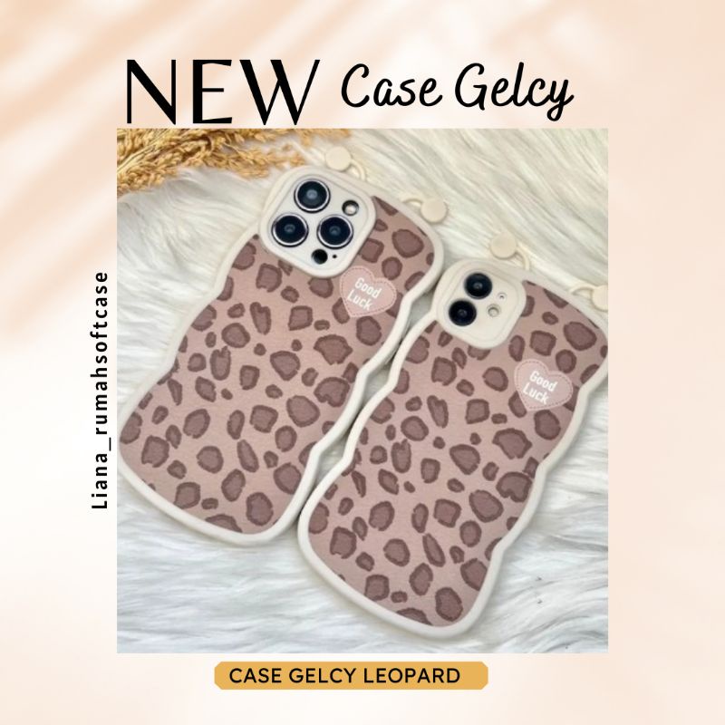 CASE FOR IPHONE GELCY LEOPARD GOOD LUCK X/XS XR XSMAX 11 12 13 14 PROMAX