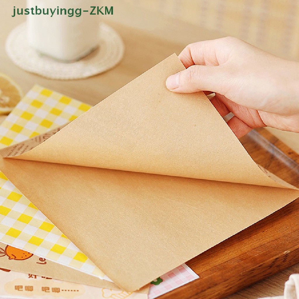 [Tinggal Belig] 50Pcs 100% Greaseproof Paper Food Bags, Tas Paket Baking Aksesori Dapur [RICO]