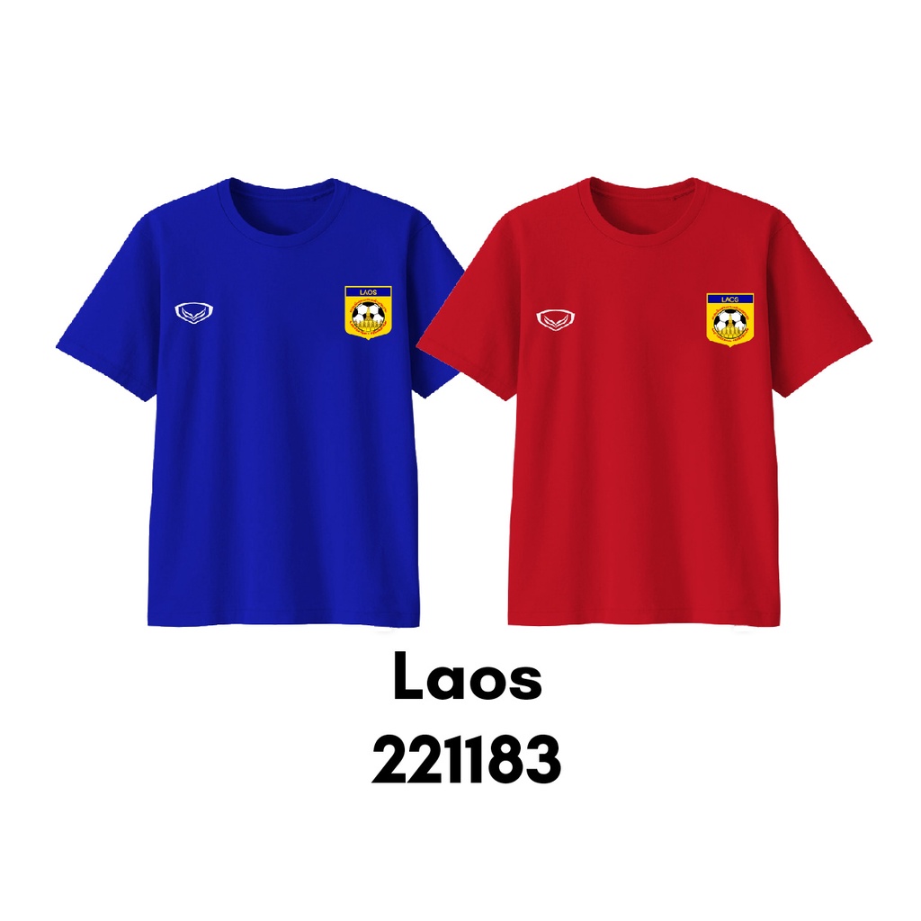 Baju Kaos Bola Piala AFF Spesial LAOS SINGAPURA Ready Bayi sampai Bigsize Bahan Katun Combed 30s