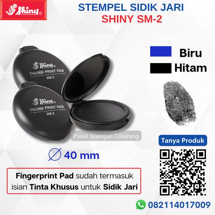 

Stempel Sidik Jari /Thumb Print Pad SHINY SM-2 (Hitam&Biru) READY !!