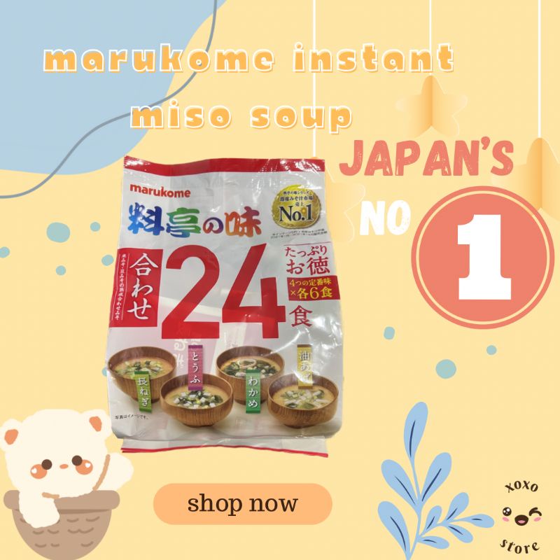 Jual Marukome Instant Miso Soup Japan's No 1 Sup Miso Instan Miso