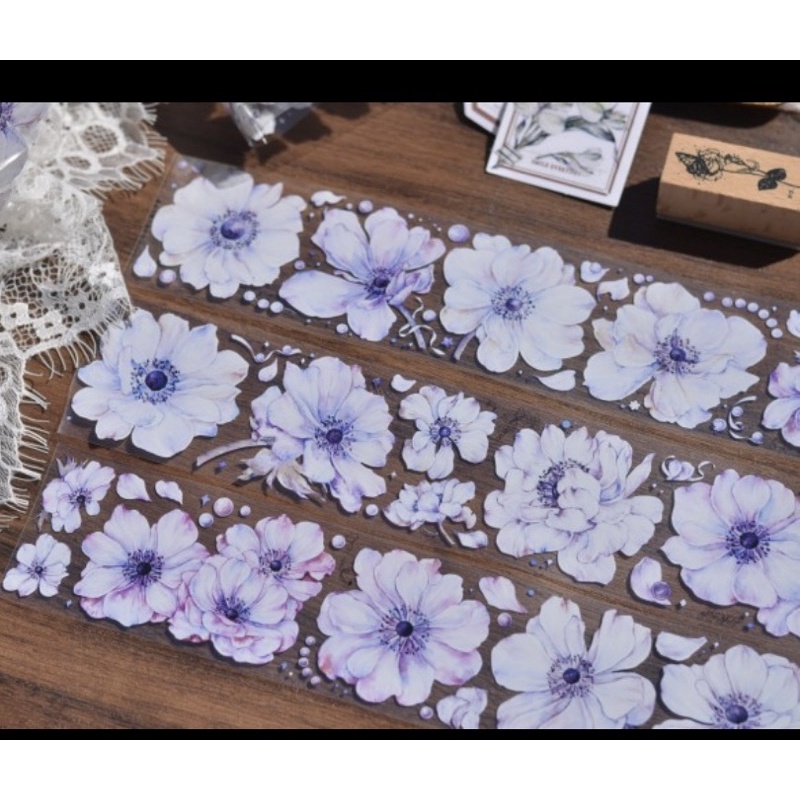 

sample 1loop little white light purple pet tape