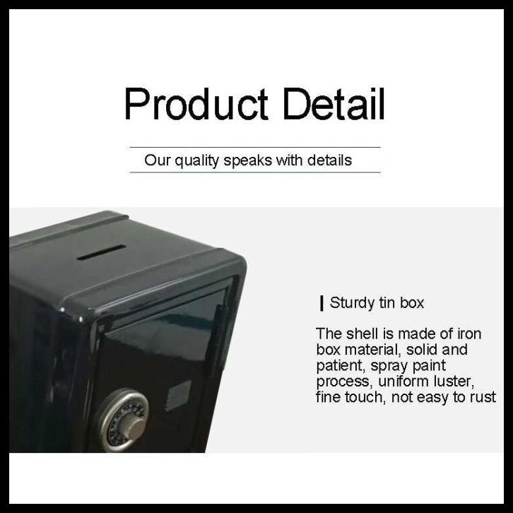 

Celengan Kotak Brankas Mini Home Safe Deposit Box - Le845