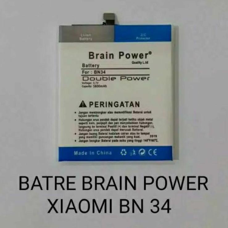 Rekomendasi Batre bt hp Xiaomi Redmi 5A BN34 Redmi 5A BN-34 Dobel power