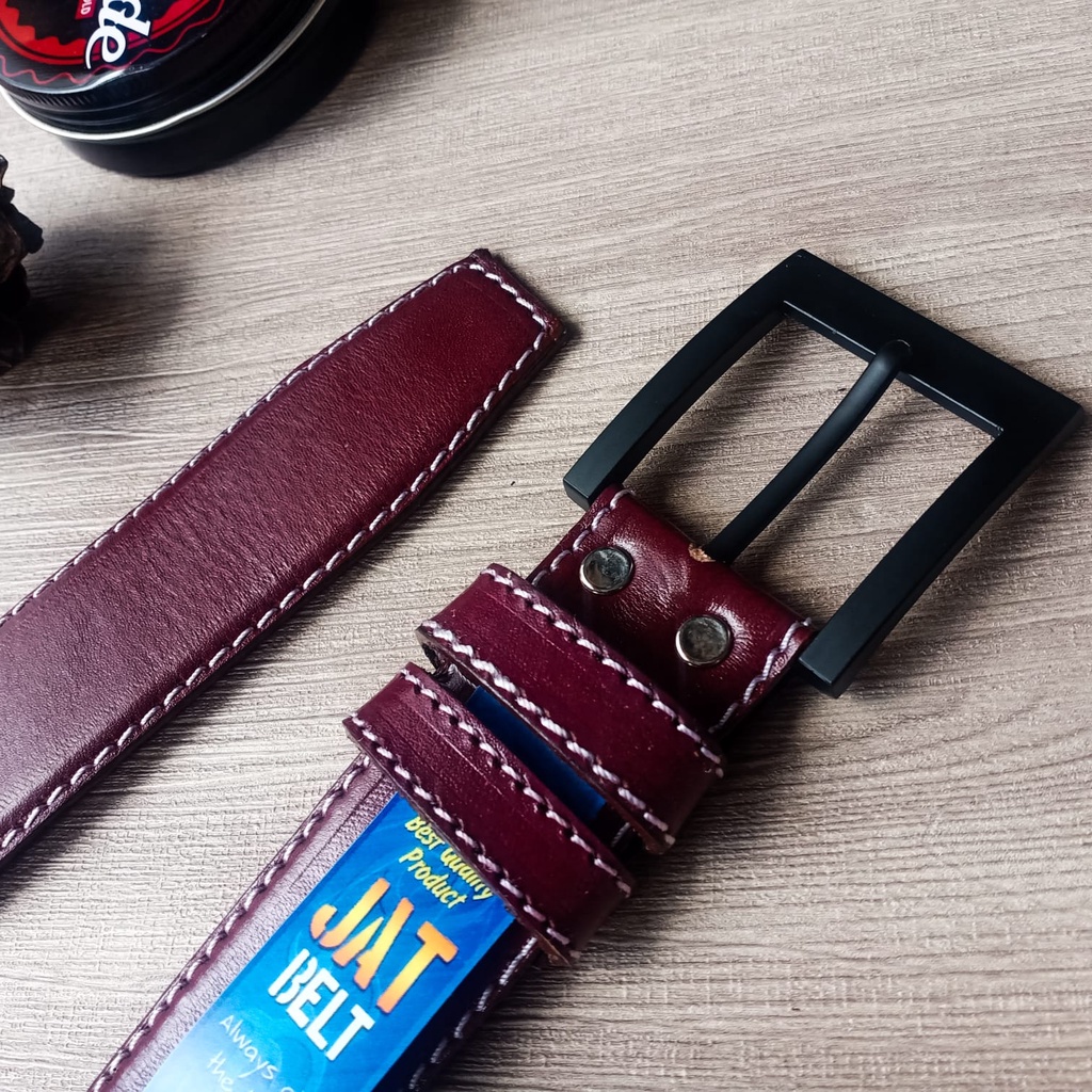 IKAT PINGGANG MODEL GESPER JARUM / SABUK PRIA DEWASA (S SIKEP KULIT SUPER)