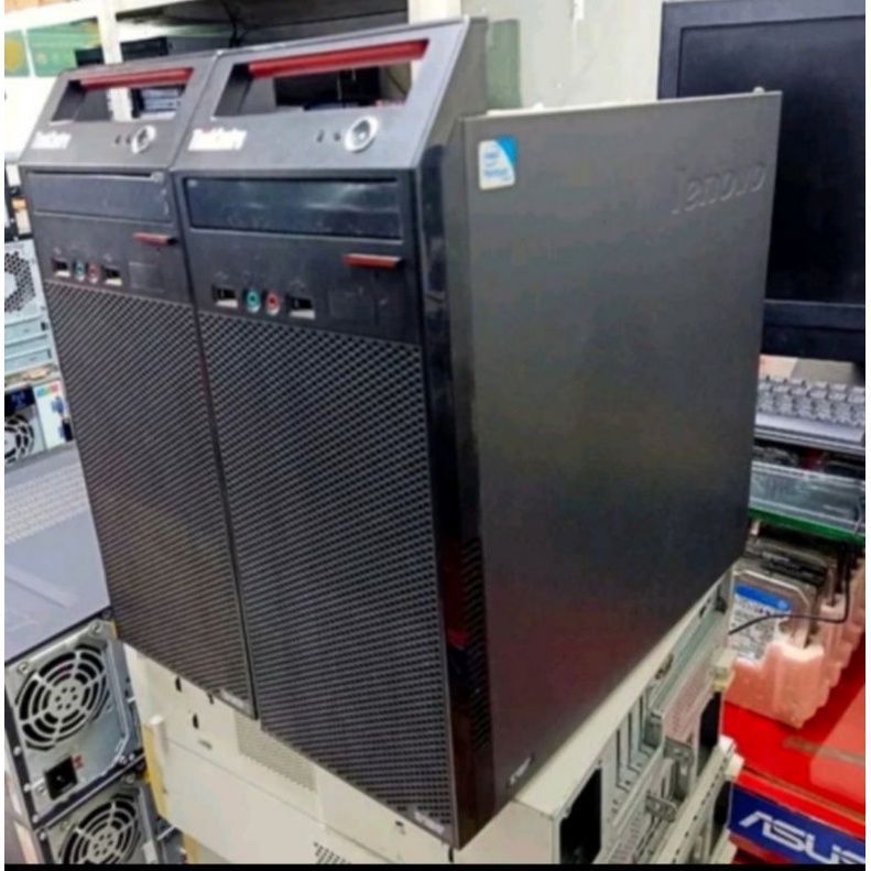 PC KOMPUTER LENOVO PAKET KOMPLIT CORE TWU DUO MONITOR 19 INCH
