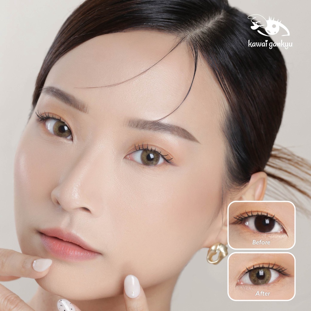 KawaiGankyu Softlens - Luina Iset Brown (1botol)