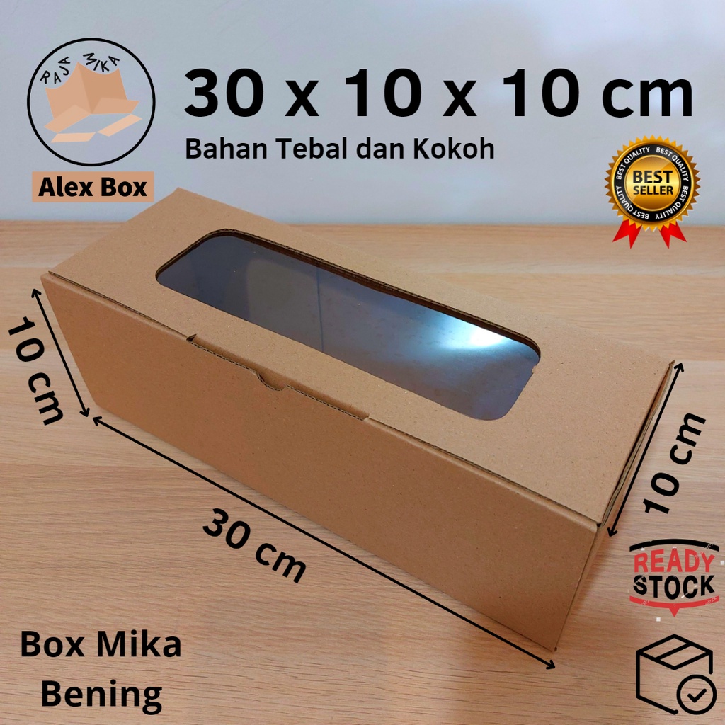 

Kardus Mika 30 x 10 x 10 cm... model diecut, untuk kue hampers dll