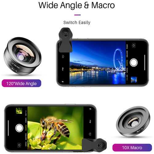 APEXEL Lensa Smartphone Macro Wide Angle 2 in 1 - APL-HB2IN1WM