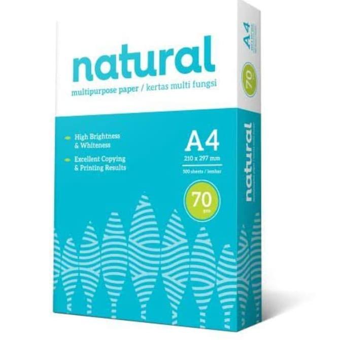

[RIM] KERTAS HVS NATURAL A4 70 GRAM KERTAS FOTOKOPI MULTI PURPOSE PAPER TERLARISS...,,,,,