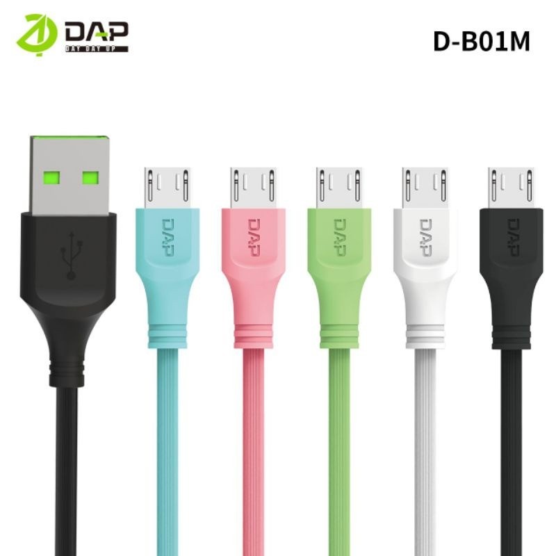 Kabel Data Micro USB DAP D-B01M 100Cm Cable Charger Fast Charging 2.1A