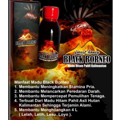 

Black borneo madu hitam pahit kalimantan 1 botol isi@120ml original untuk kesehatan