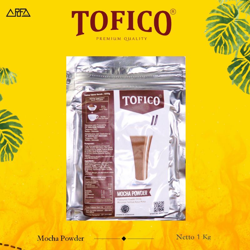 

Powder Minuman Premiun Tofico Mocha 1kg