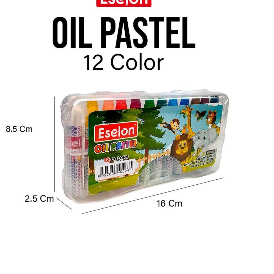 

<X-1&9♥> Crayon / Oil Pastel / Crayon Eselon 12 colors langsung kirim