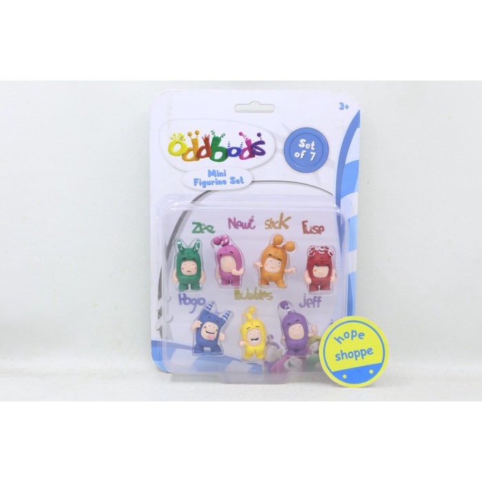 Oddbods Mini Figurine Set Original One Animation Action Figure 7 pcs