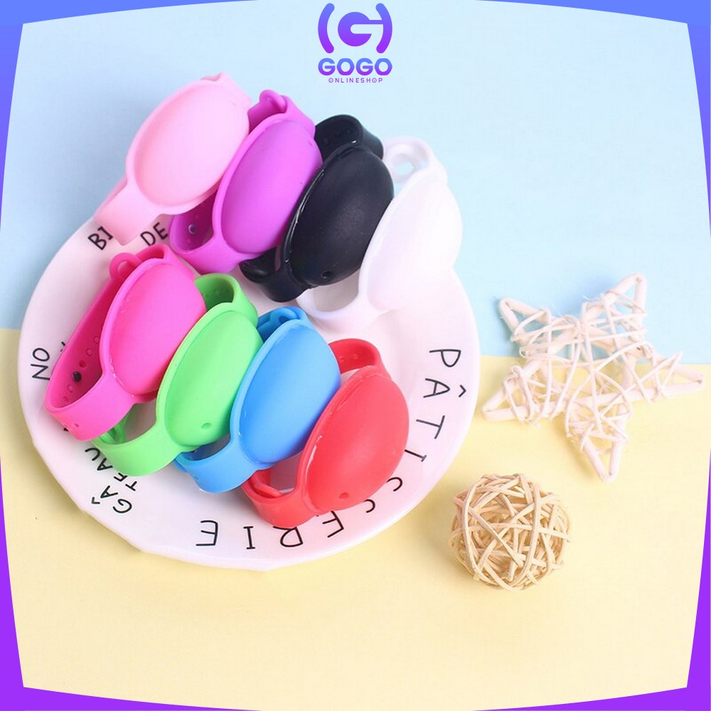 GOGO-C129 Gelang Silikon Hand Sanitizer Dispenser Pembersih Tangan Wristband Handsanitizer Bracelet