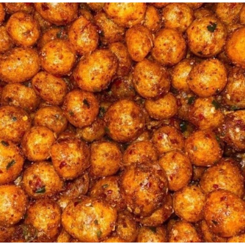 

Cemilan Cimol Daun Jeruk Pedas Murah Siap Makan