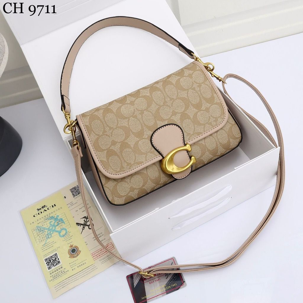 Co@ch Signature Soft Tabby Shoulder Bag 9711 (FreeKantongKain+Bubble Wrap)