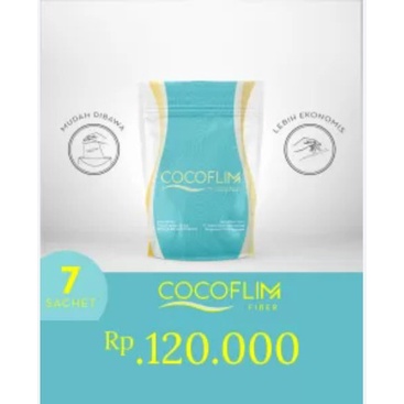 Cocoflim Fiber 1 Box Minuman Kesehatan Detox &amp; Diet isi 15 Sachets/1 Pouch ( 7 sachet )/isi 3 Sachet