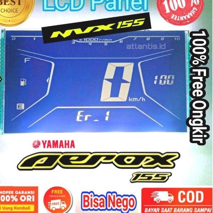 ぃ LCD AEROX LCD AEROX 155 KONDISI BARU SPEEDOMETER DIGITAL LCD NVX 155 LCD AEROX ALL TYPE ⇛