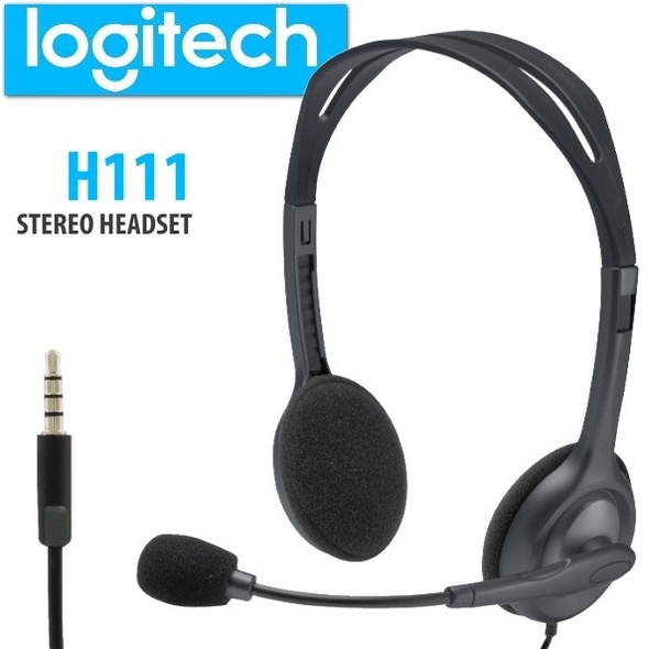 Headset Stereo Logitech H111 Original - Garansi Resmi