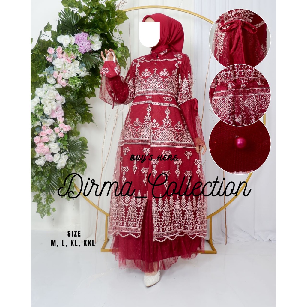 Dress Cantika / Kebaya Modren / Luna Dress / Fashion Muslimah / Jakarta Pusat Grosir Tanah Abang / S