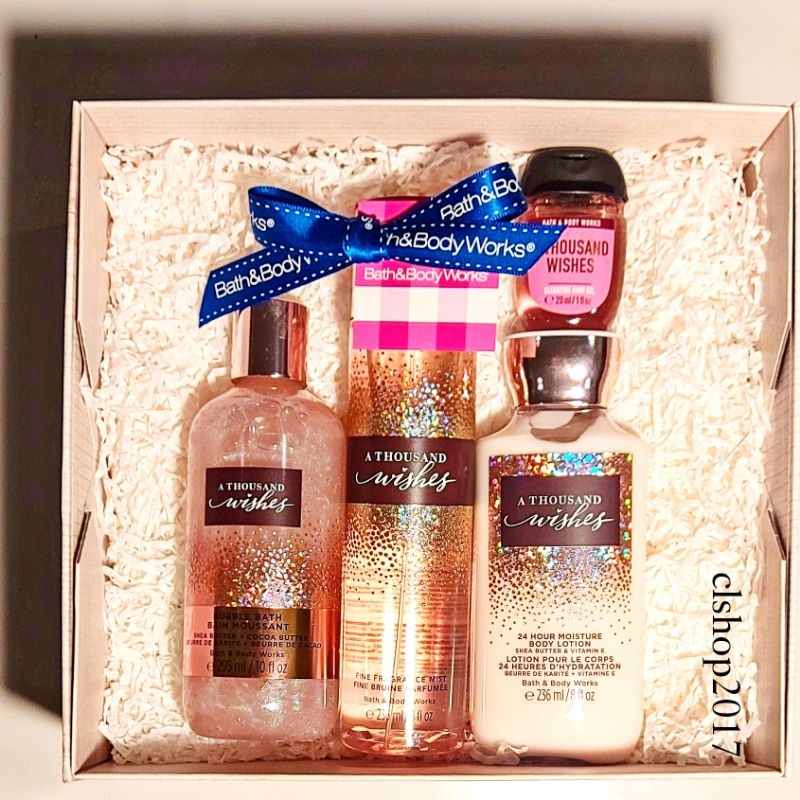 BBW A THOUSAND WISHES GIFT SET PAKET BATH &amp; BODY WORKS ATW