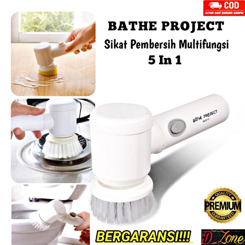 Sikat Pembersih Multifungsi Sikat Elektrik Magic Brush 5 in 1 Electric Cleaning Brush