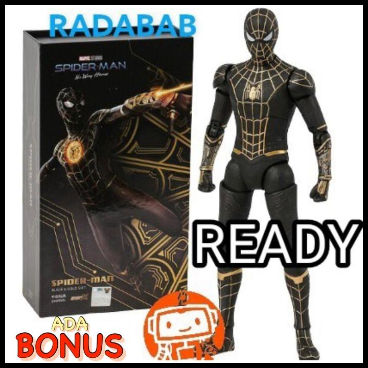 Zd Toys Spider Man No Way Home Spiderman Black & Gold Suit - Zdtoys