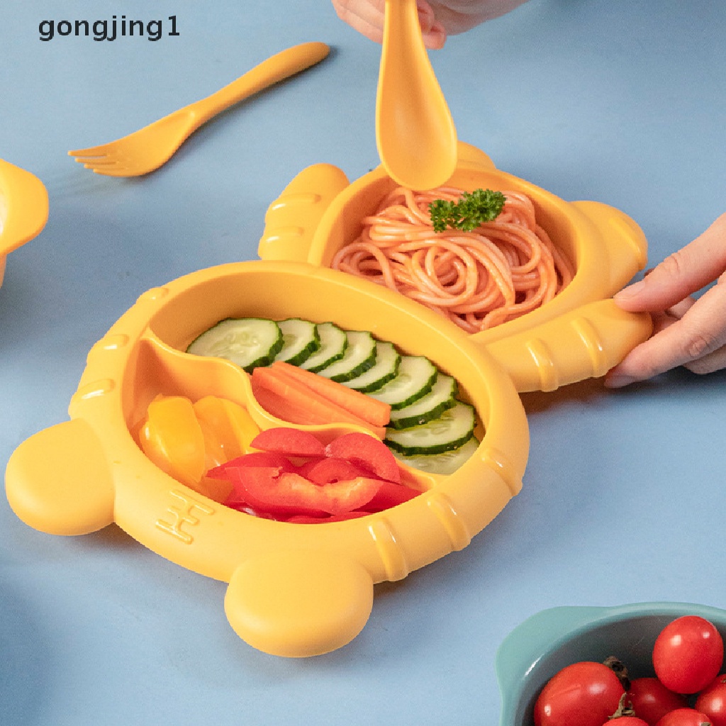 Ggg 4pcs /Set Kreatif Lucu Kartun Rumah Tangga Bayi Anak Makanan Peralatan Makan Set ID