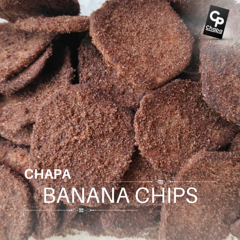 

CHAPA SNACKS [100 gr] - Chapa Banana Chips Brown Chocolate / Keripik Pisang Kepok Rasa Cokelat / Semproell Banana Chips Rebranding