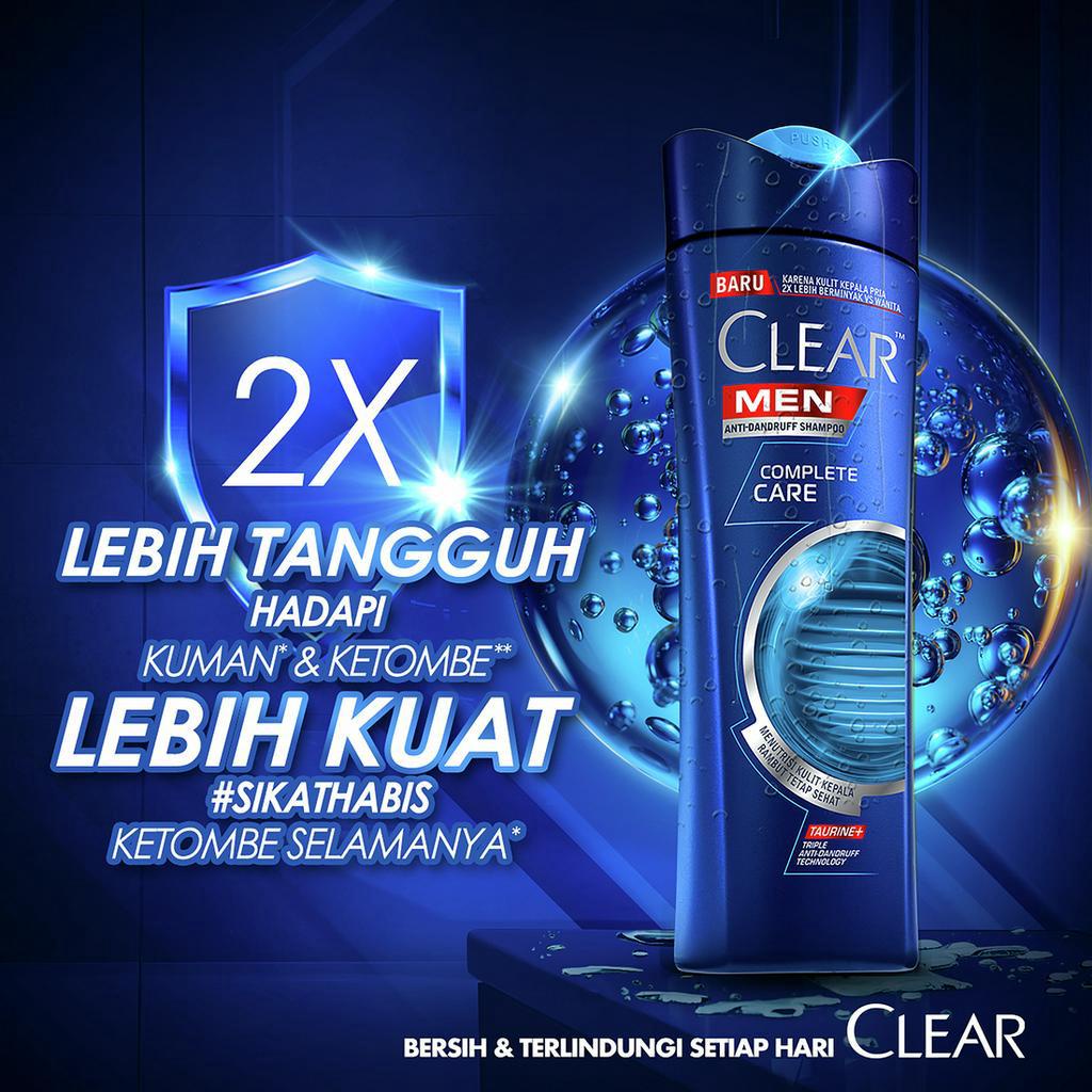 CLEAR MEN SHAMPOO ANTI DANDRUFF COMPLETE CARE 160ML -NJ