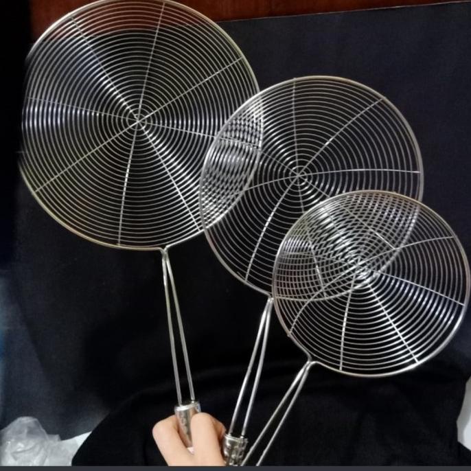 saringan mie stainless 18cm noodle strainer saring minyak 18cm masak a