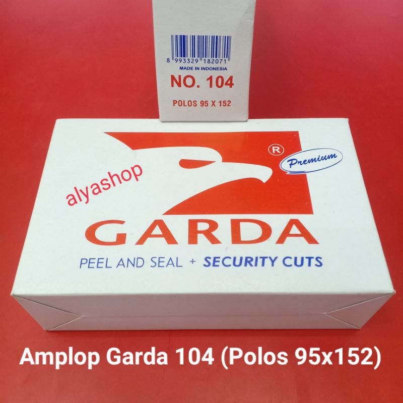 Amplop Garda No.104 Polos 95x104 Peel &amp; Seal