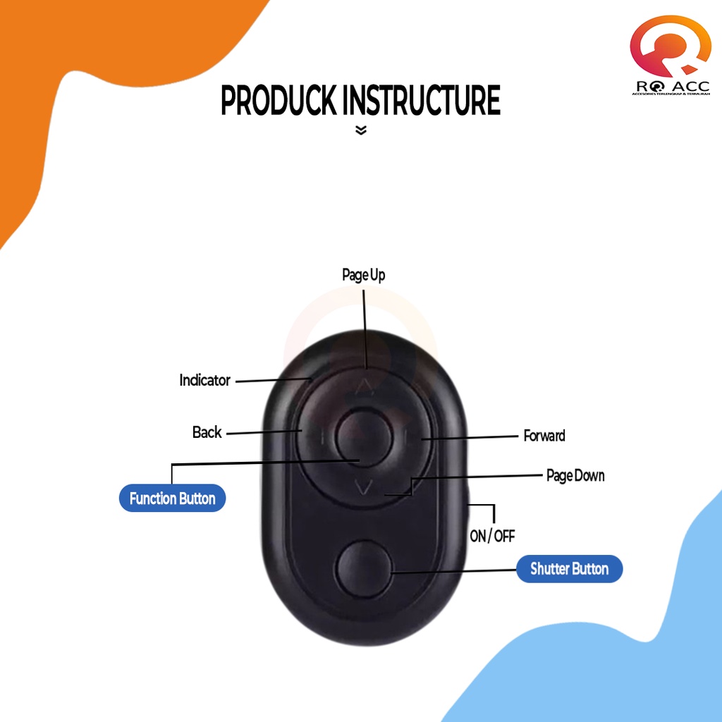 [RO ACC] NVN-BR1 BLUETOOTH REMOTE SHUTTER MULTIFUNCTION BUTTON