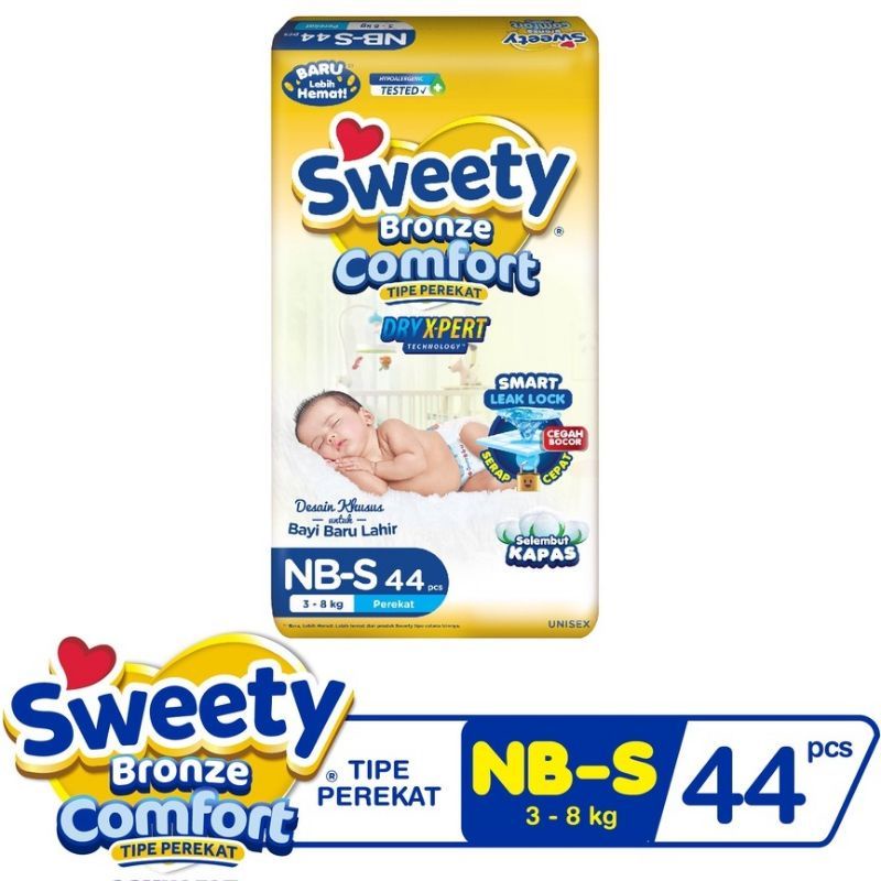 pampers sweety bronze newborn 44