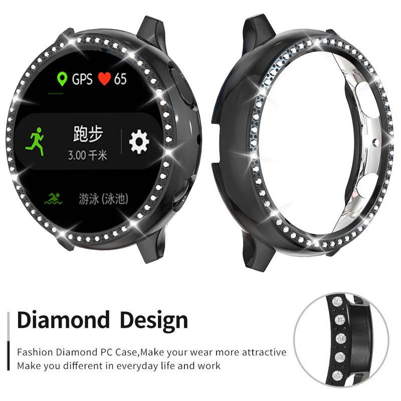 Casing Wanita Diamond PC Case Wanita Untuk Samsung Galaxy Active 40mm Cover Bumper Ringan Frame