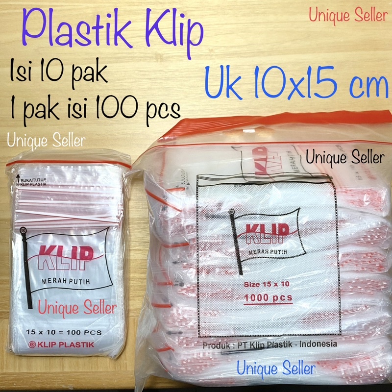 [10 pack] Plastik Klip 8.7x13 10x15 isi 1000 pcs / Plastik Zipper 8,7x13 10x15 / Plastik Zip Lock 8.7x13 10x15 / Plastik Bukan Ctik Cetik 13x8.7 15x10