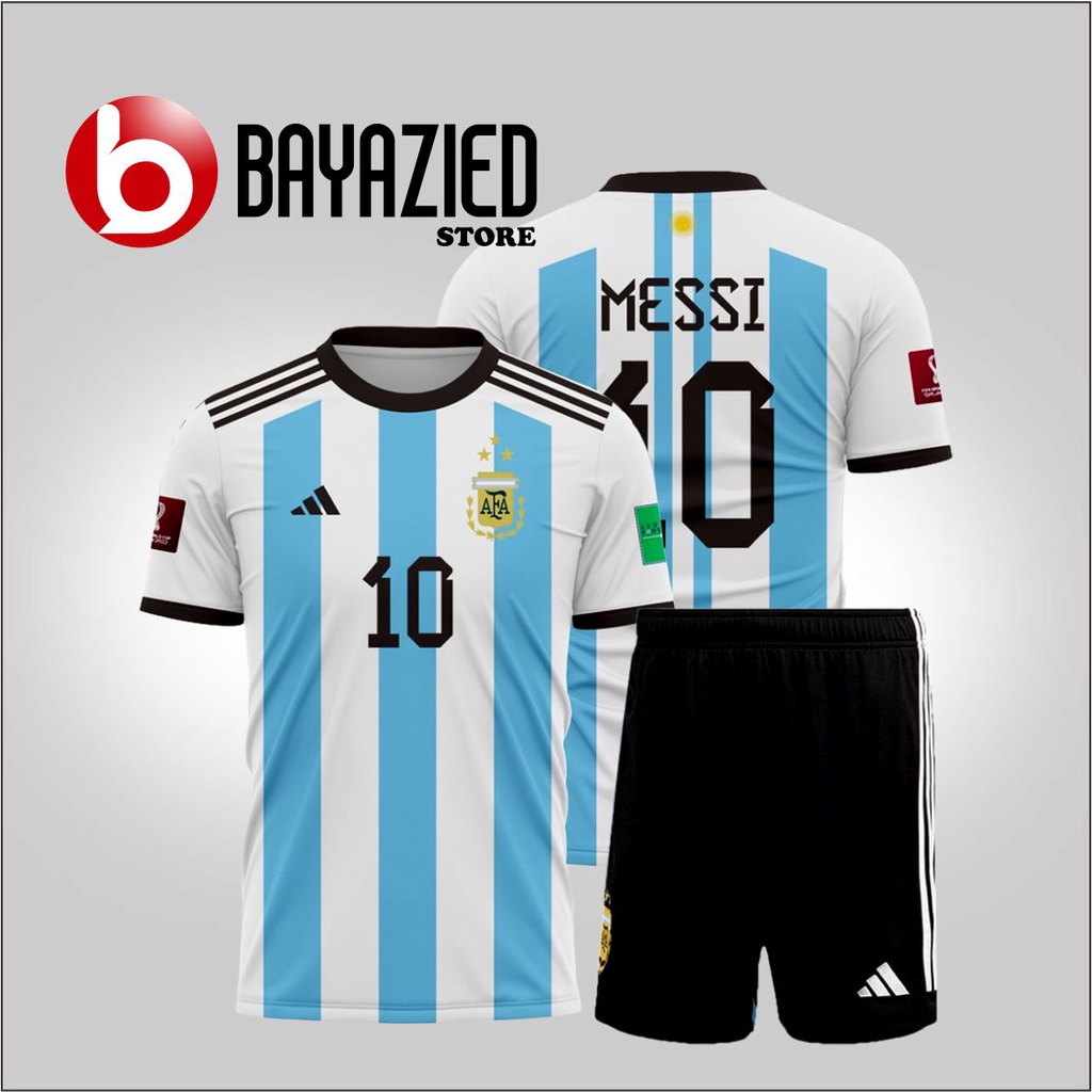 JERSEY ARGENTINA BAJU MESSI JUARA PIALA DUNIA