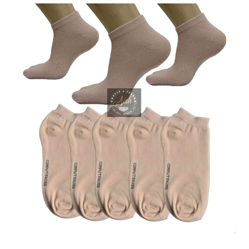 6 PASANG KAOS KAKI PENDEK WANITA WARNA KULIT/KAUS KAKI SEMATA KAKI BAHAN NILON