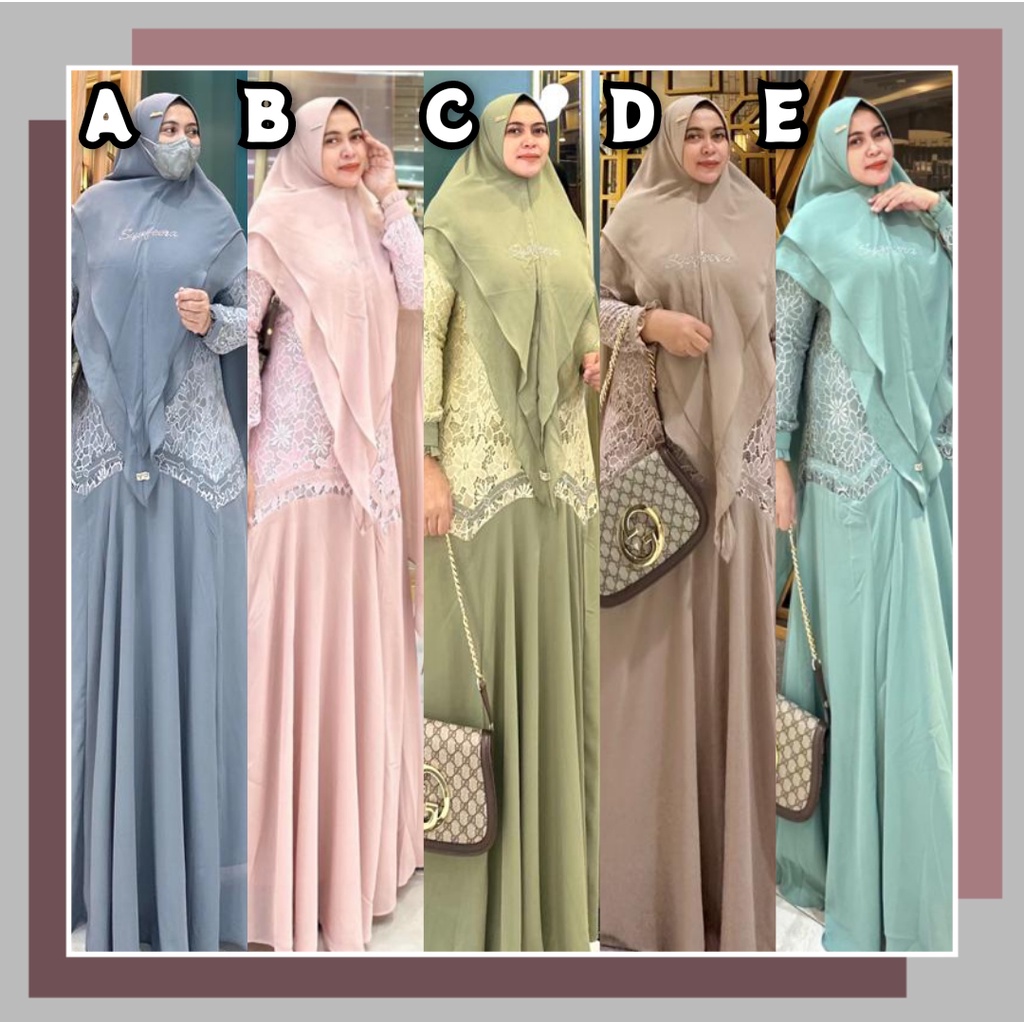 Isabella isabela series syari gamis ori by Syafeera