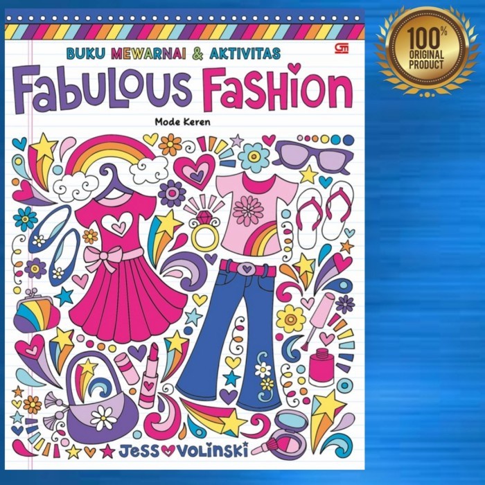 Buku Buku Anak Mewarnai & Aktivitas - Fabulous Fashion ( Mode Keren )