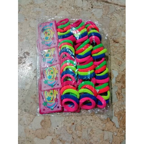 DEOSOFFICIAL -- [5 PCS] IKAT RAMBUT KOREA DONAT POLOS ANAK/DONAT MINI