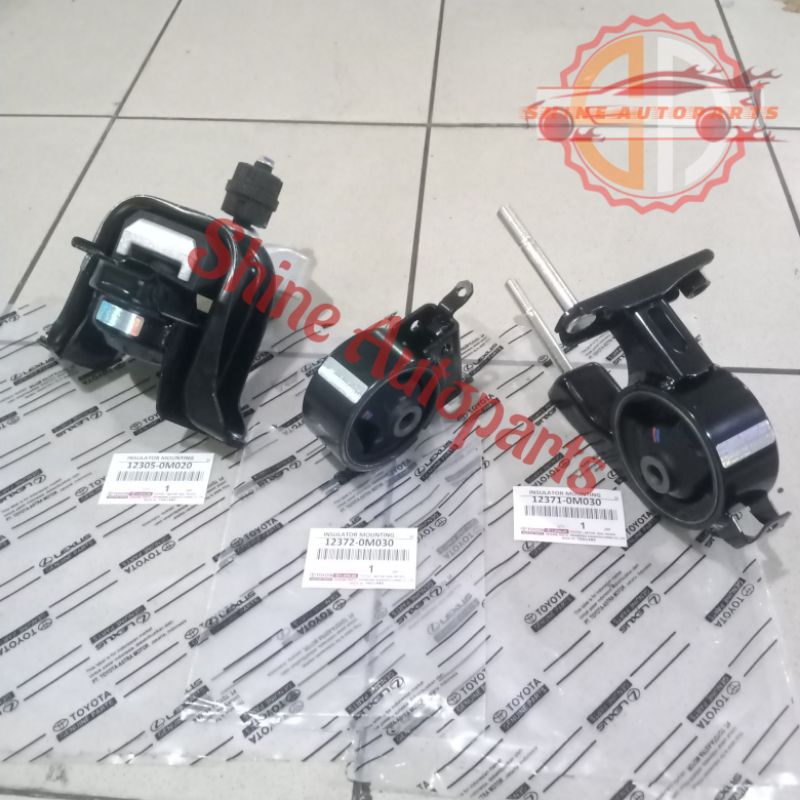ENGINE MOUNTING SET PAKET DUDUKAN MESIN KOMPLIT TOYOTA VIOS OLD GEN1 GEN 1