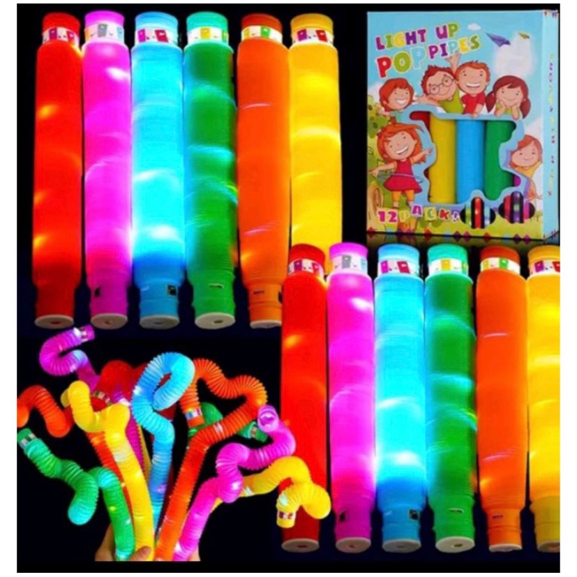 Lampu Pop Light Led Pipes Mainan Anak Murah Warna Warni Murah