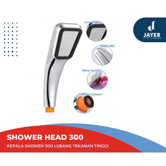 Kepala Shower mandi 300 lubang high Pressure pancuran aerator kepala